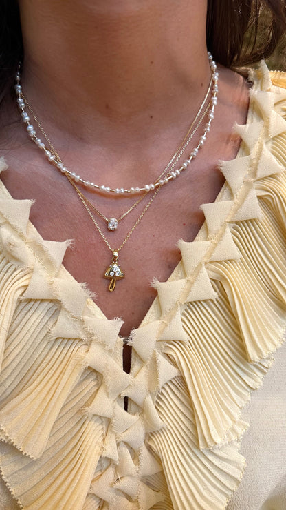 Collar Cogumelo gold