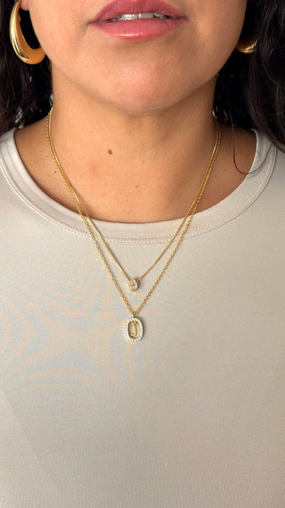 Collar Inicial gold