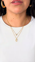 Collar punto de luz gota gold