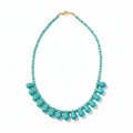 Collar gotas turquesa