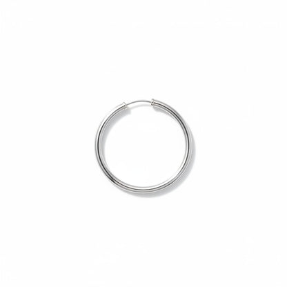 Argollas tubo XL plata 925