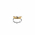 Anillo cuadrado zircones
