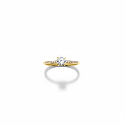 Anillo Solitario gold