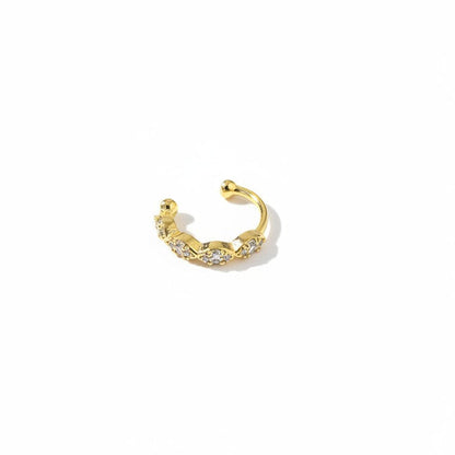 Earcuff oval gold