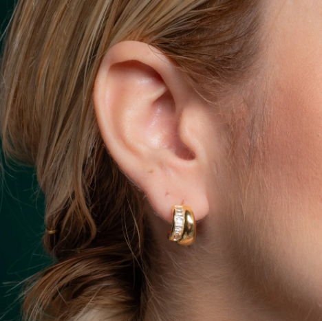 Argollas doble cristales