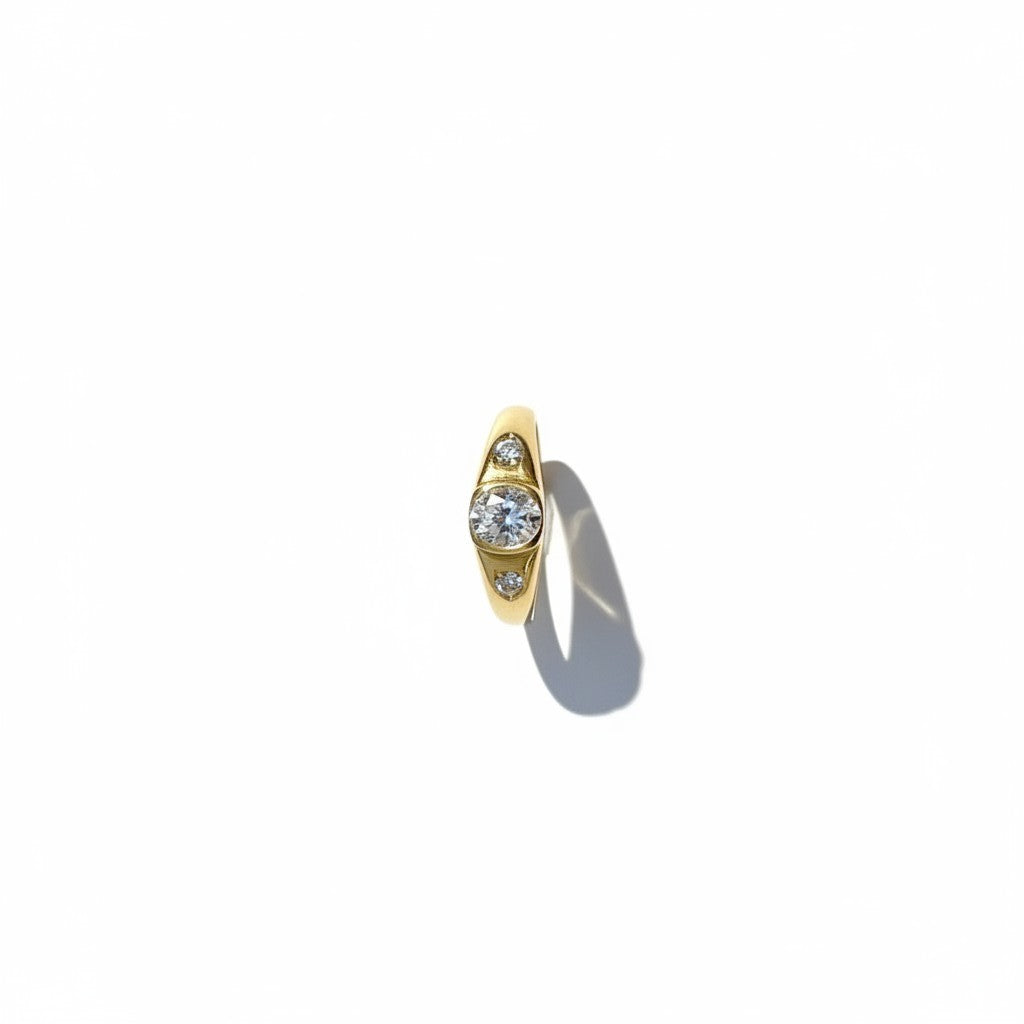 Argollas bold oro