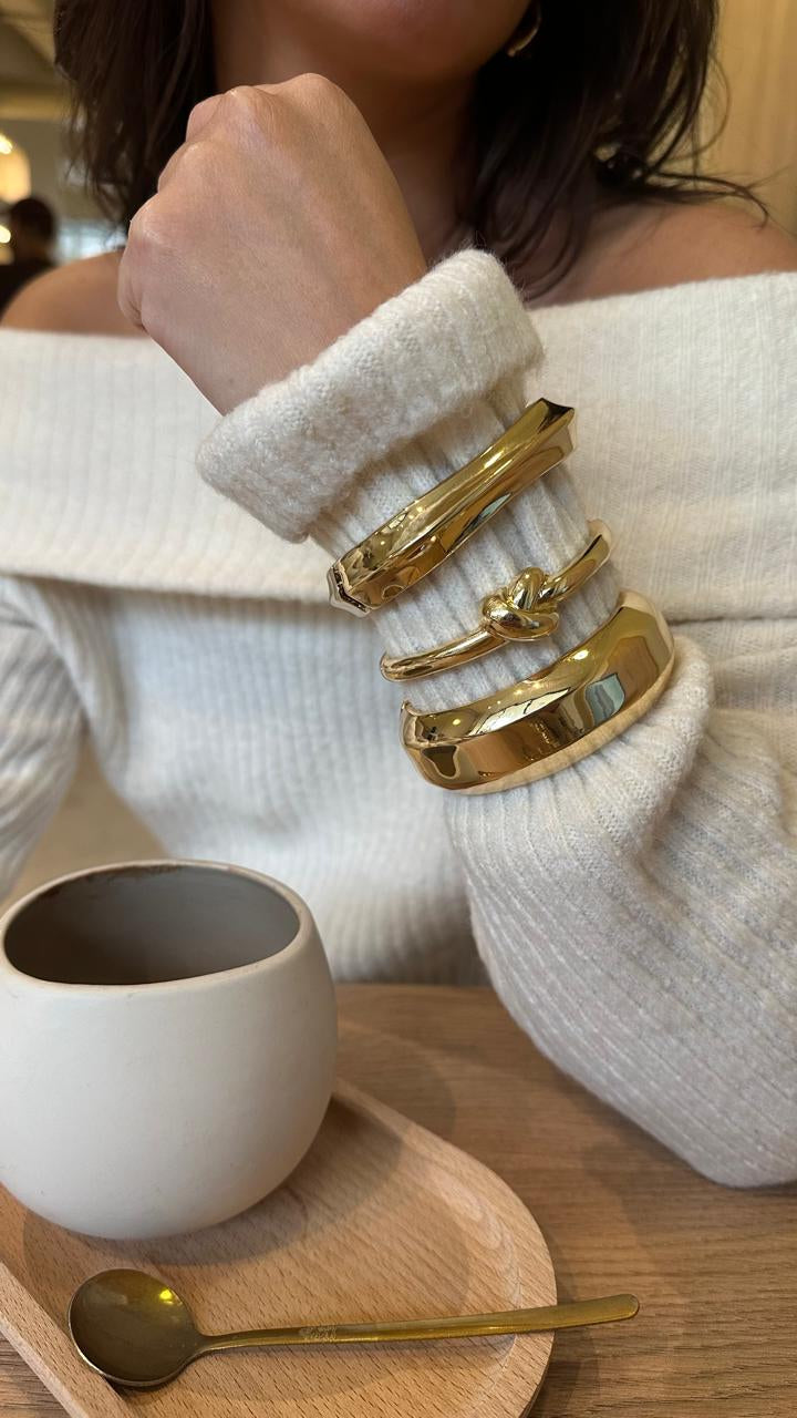 Brazalete cuadrado gold