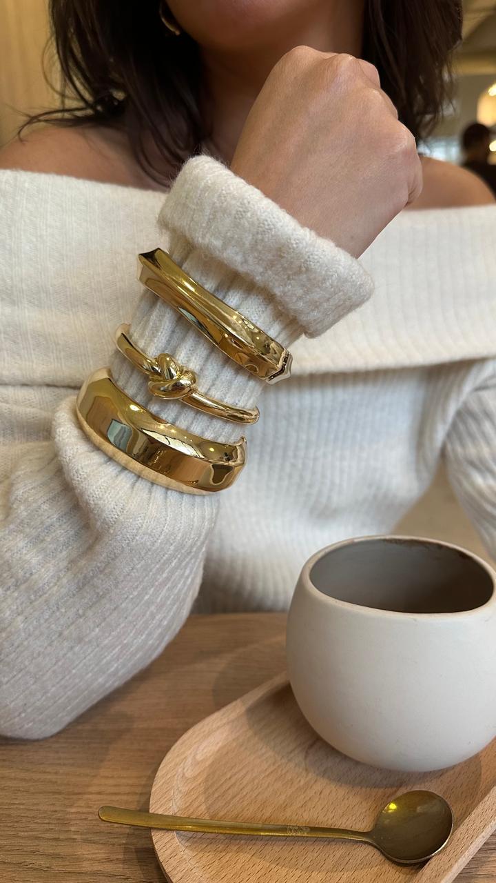 Brazalete cuadrado gold