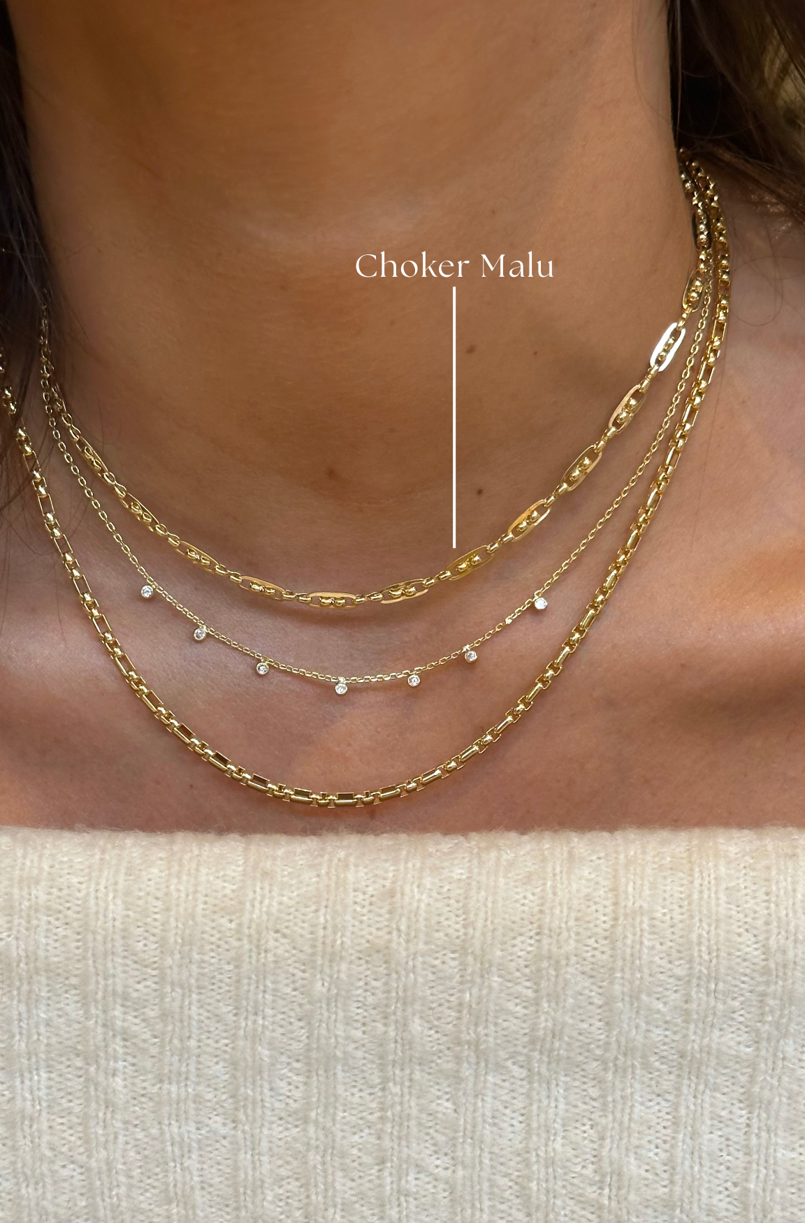 Choker Malu gold