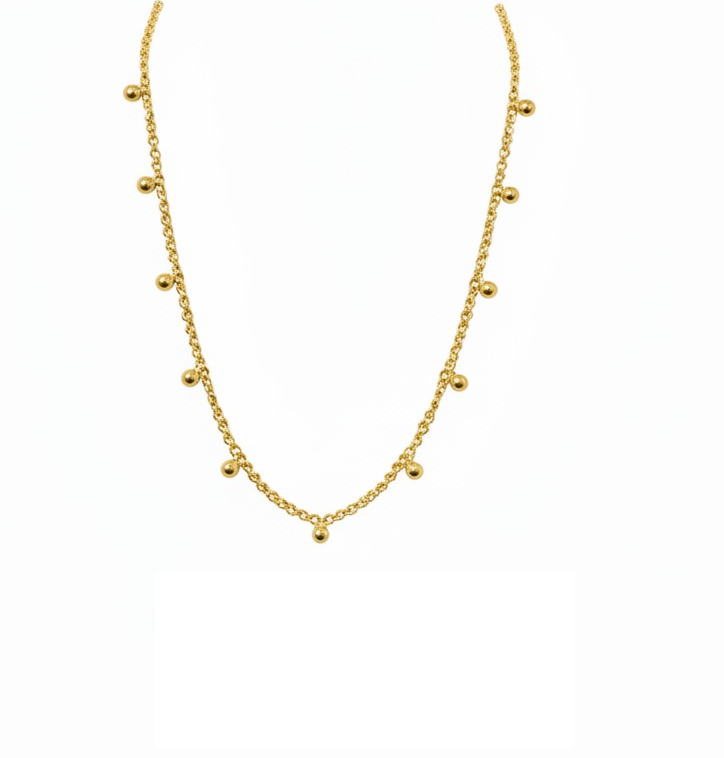 Choker bolitas gold