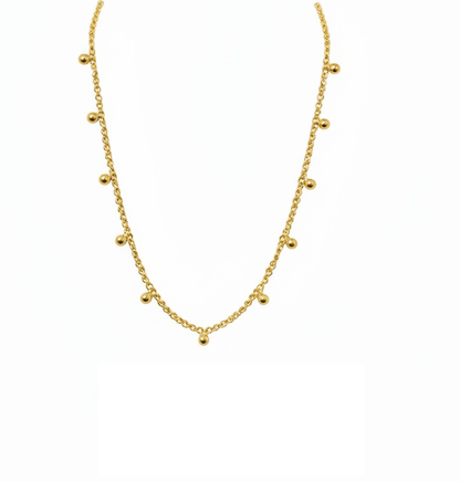 Choker bolitas gold