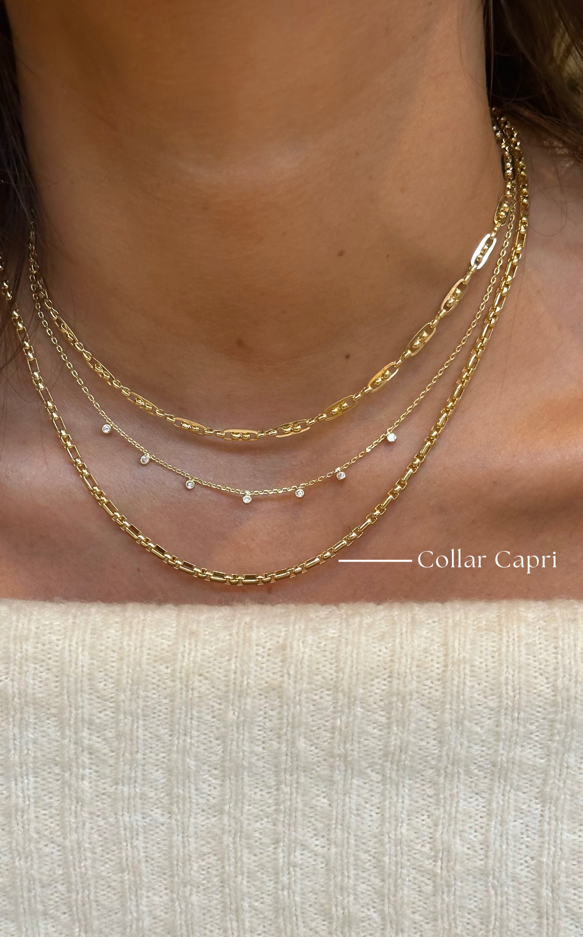 Collar Capri gold