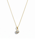 Collar punto de luz colgante gold