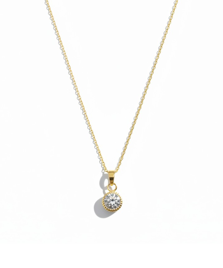 Collar punto de luz colgante gold