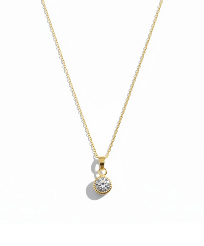 Collar punto de luz colgante gold