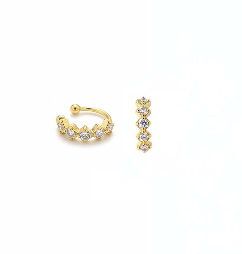 Earcuff rombos gold