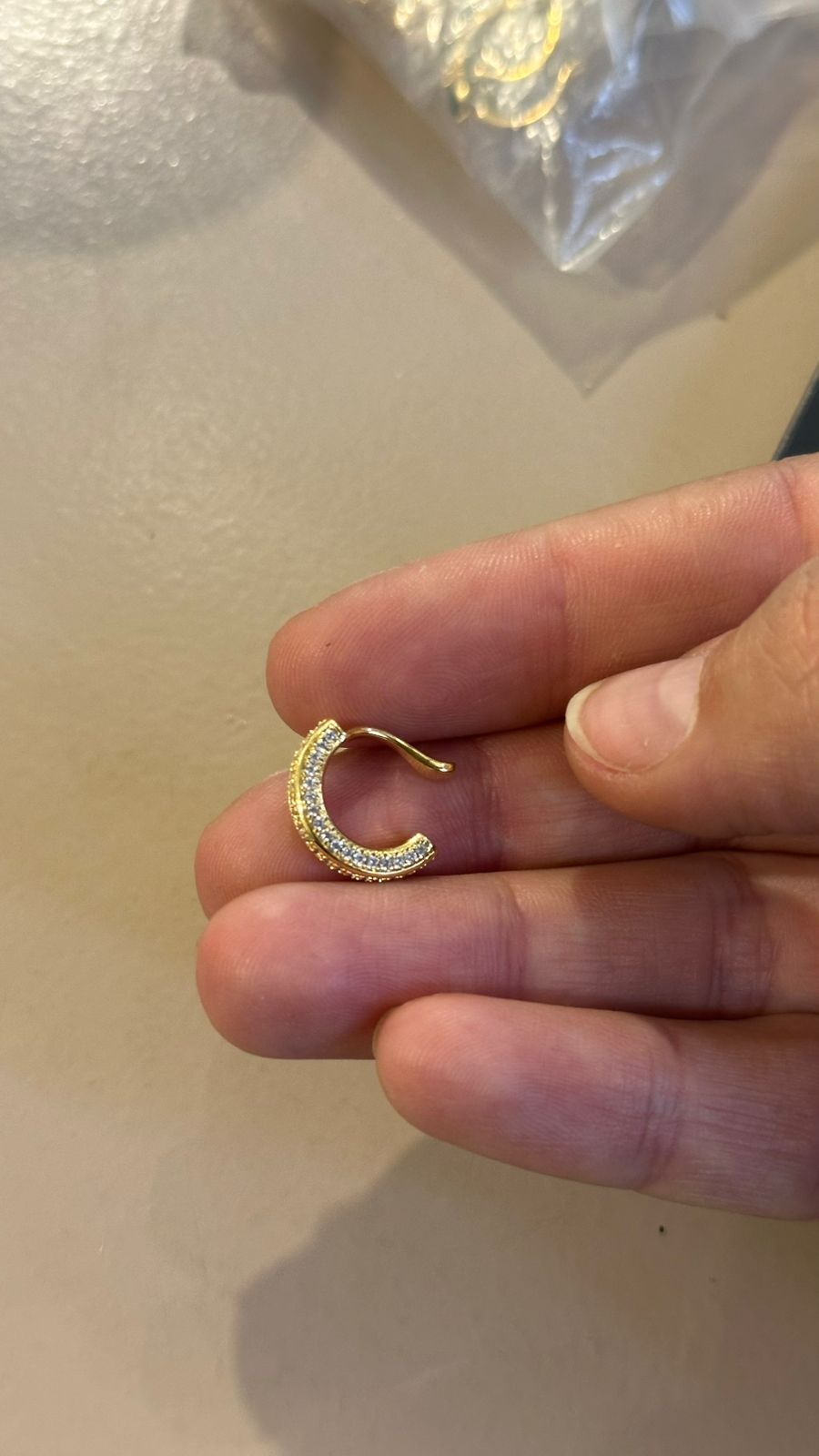 Earcuff zircones gold