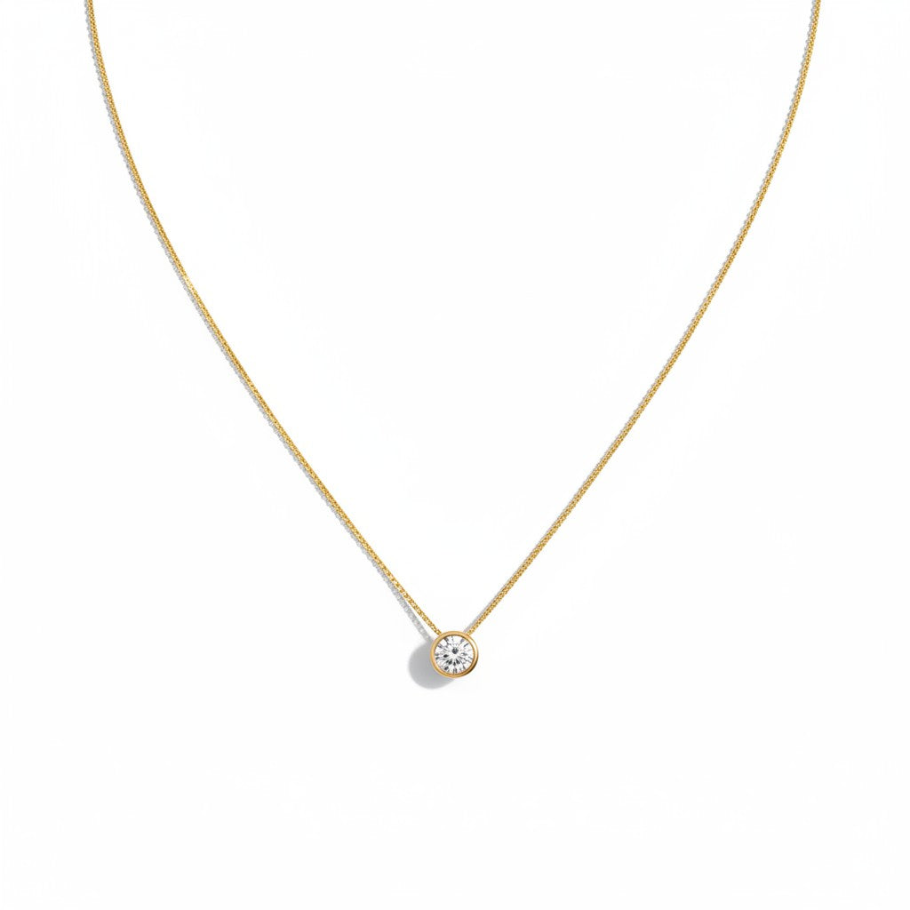 Collar punto de luz S gold