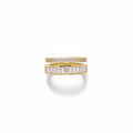 Anillo doble cristales XL