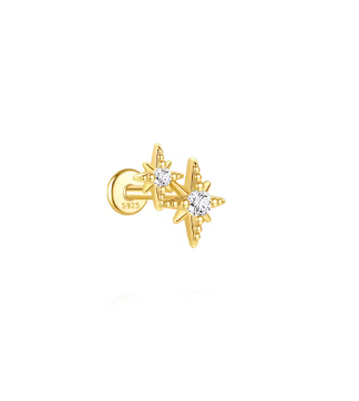 Piercing doble estrella del norte