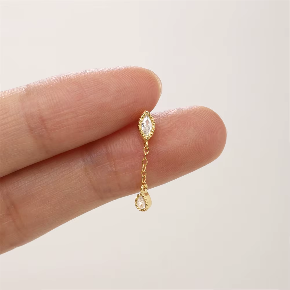 piercing gota chain oro
