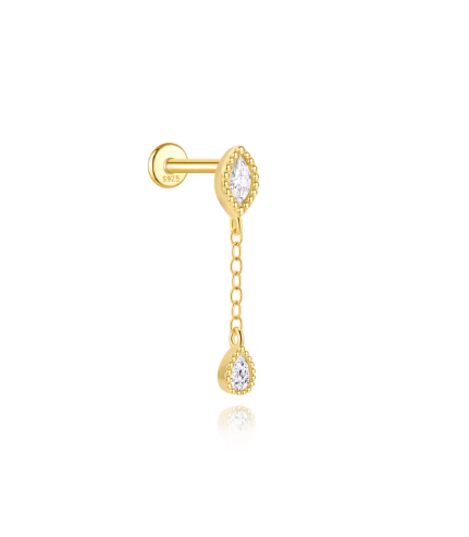 piercing gota chain oro