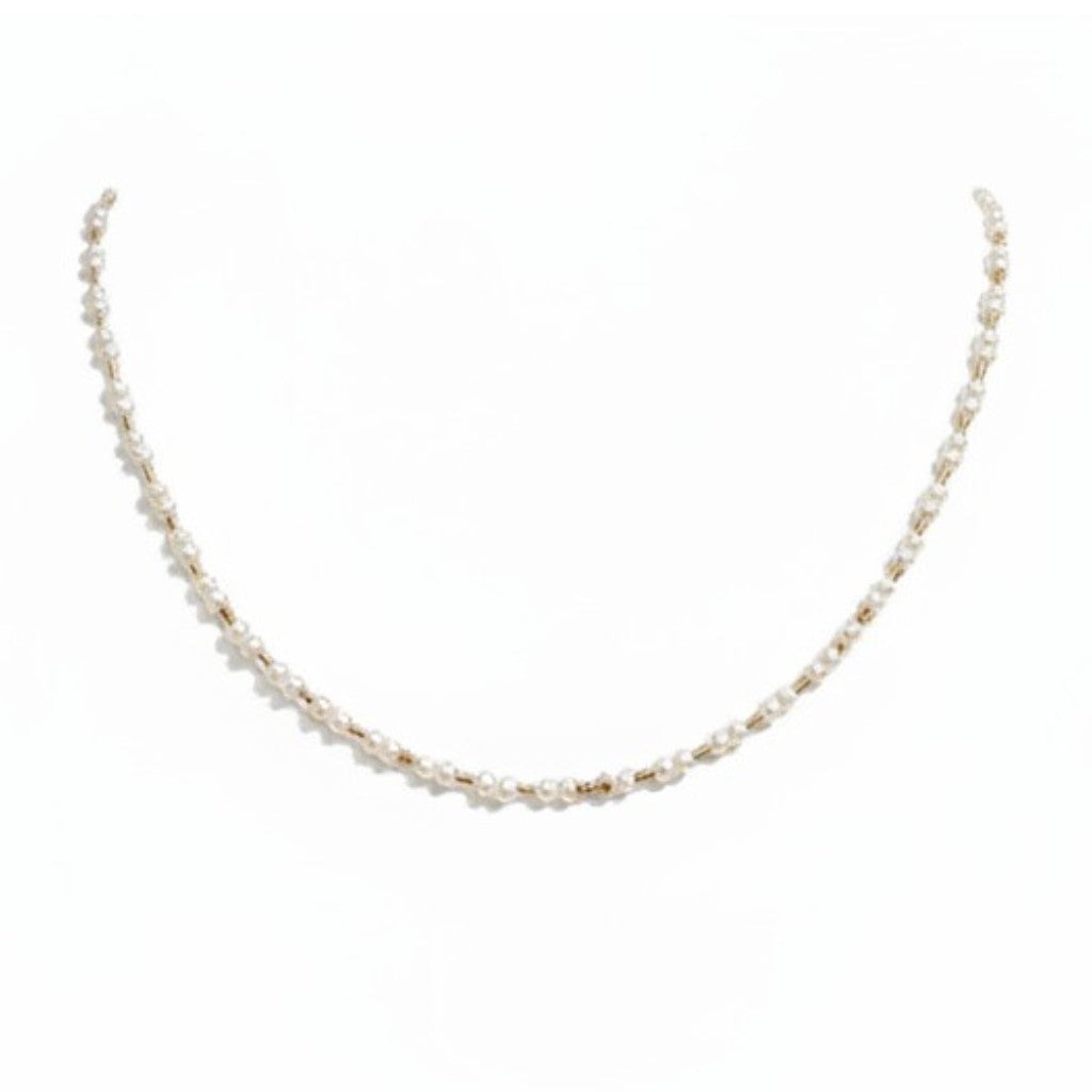 Choker perlas de Río XS gold