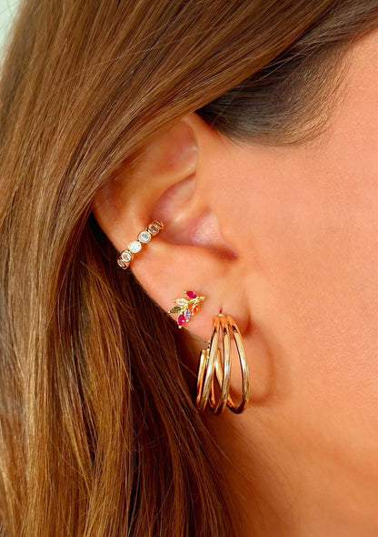 Argollas triple M gold
