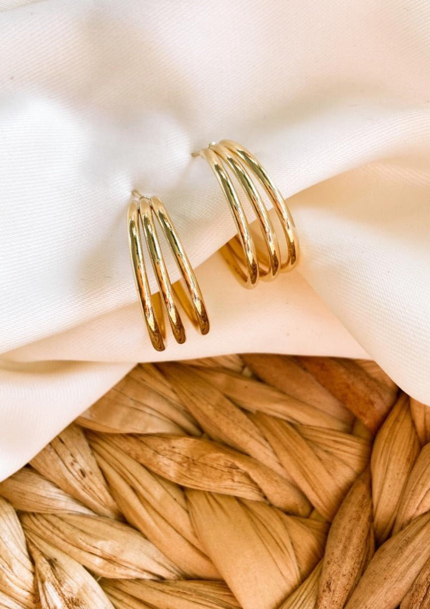 Argollas triple M gold