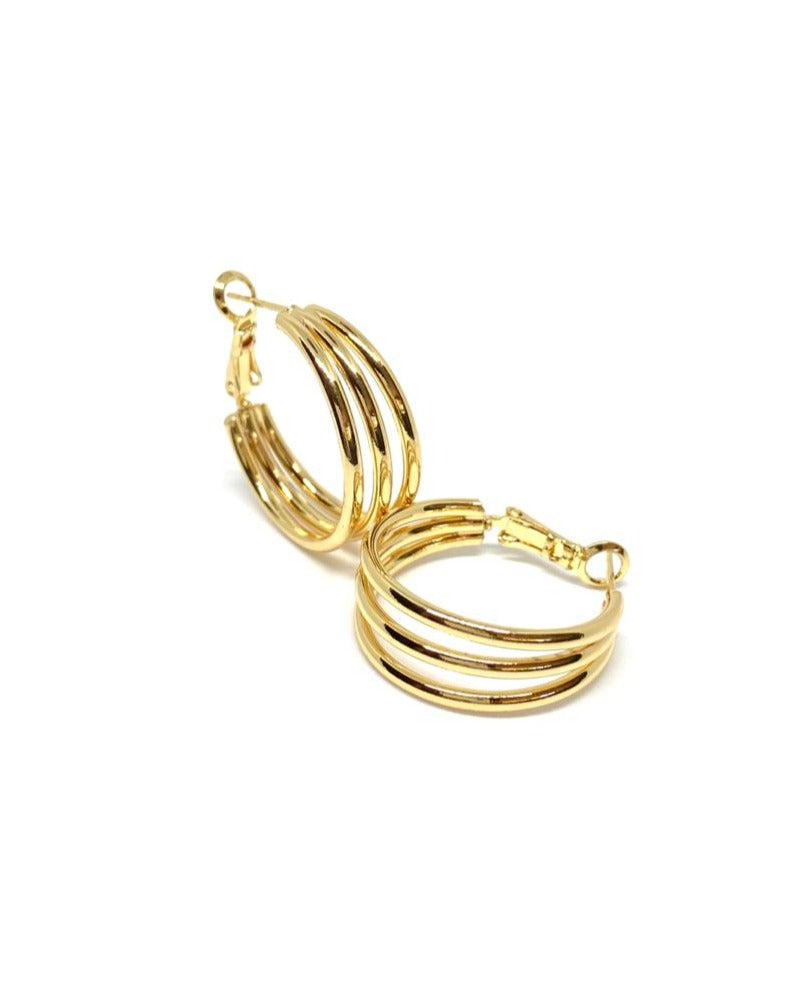 Argollas triple M gold