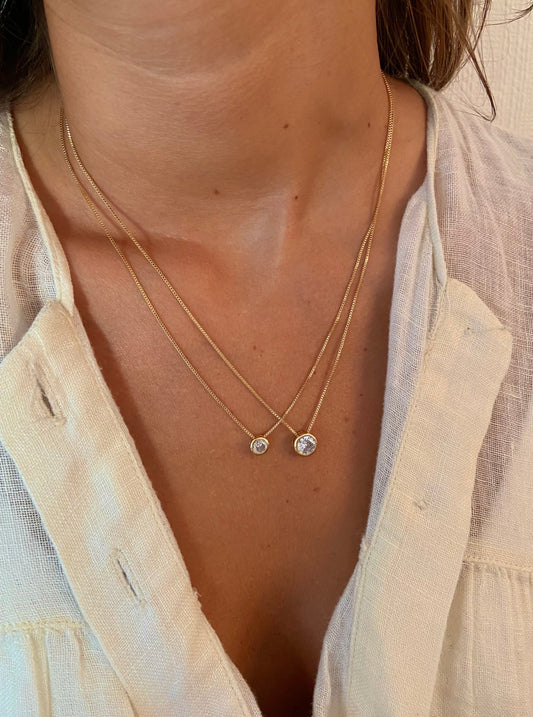 Collar punto de luz gold